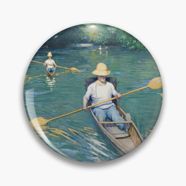 Item preview, Skiffs by Gustave Caillebotte . 1877 . National Gallery of Art . Art museum gifts, artsy journal, art stickers, art mugs and art tote bags designed and sold by WeareSublime.