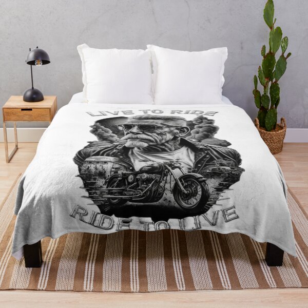 Item preview, Live to Ride, Ride to Live – Vintage Biker Lifestyle Art designed and sold by HYSTOREGYMWEAR.