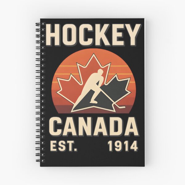 Item preview, Hockey Canada EST. 1914 – Retro White on Black Heritage T-Shirt designed and sold by WAUZ.