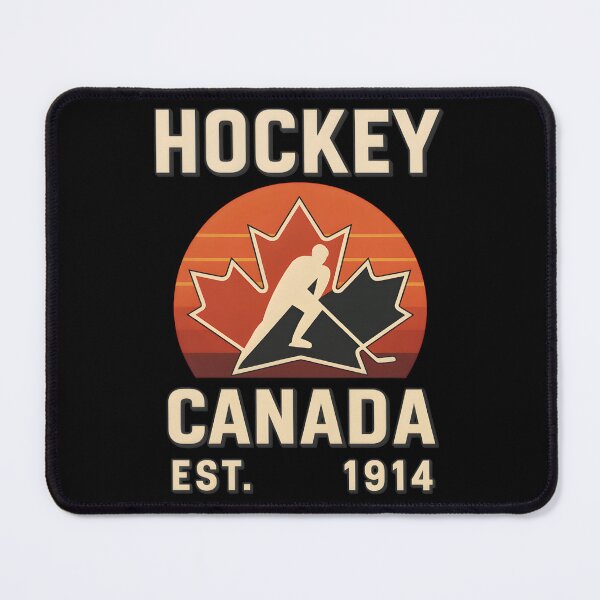 Item preview, Hockey Canada EST. 1914 – Retro White on Black Heritage T-Shirt designed and sold by WAUZ.