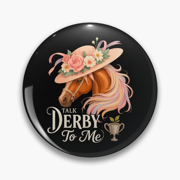 Item preview, Talk Derby to Me Funny Floral Horse Racing designed and sold by Alex Songs.