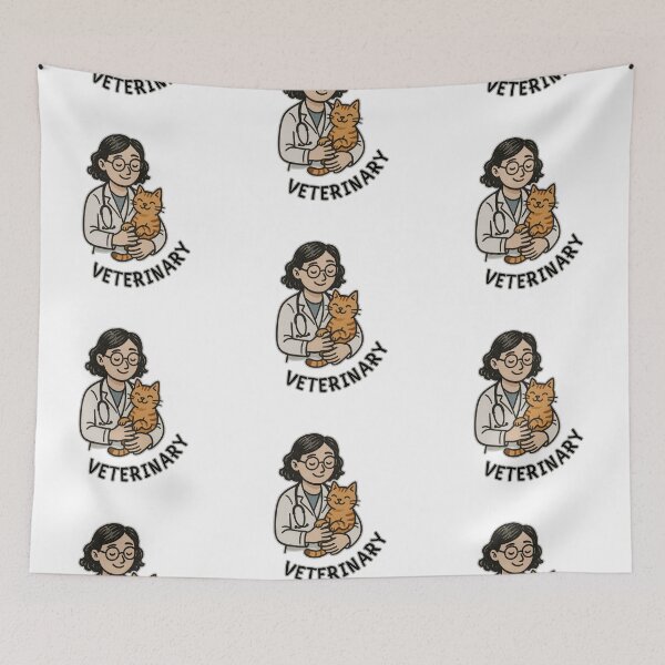 Item preview, Adorable Veterinary Cartoon - Perfect for Animal Lovers & Pet Care Enthusiasts designed and sold by Psycho-Crazy.