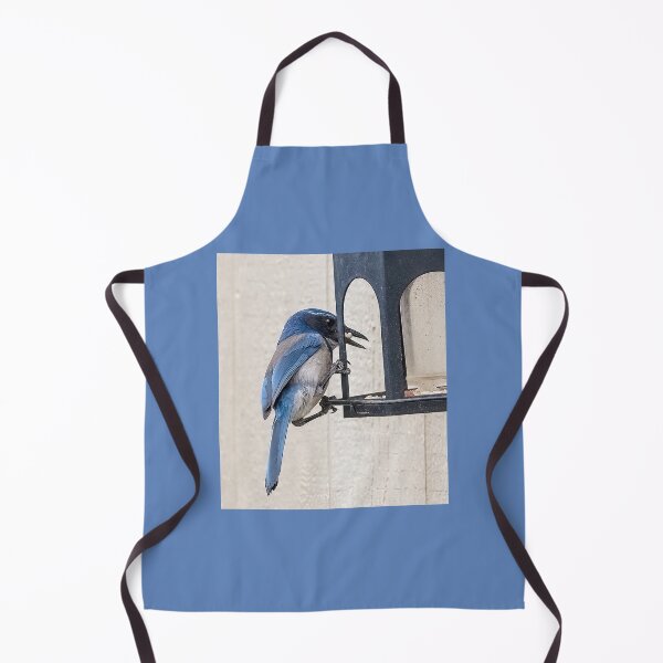 Item preview, Scrub Jay Grabbing a Morsel From the Feeder designed and sold by CarolM.