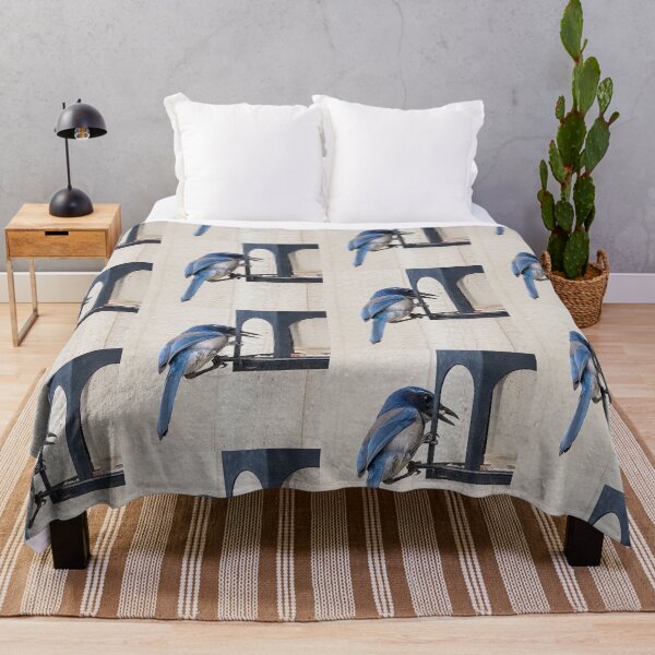 Item preview, Scrub Jay Grabbing a Morsel From the Feeder designed and sold by CarolM.