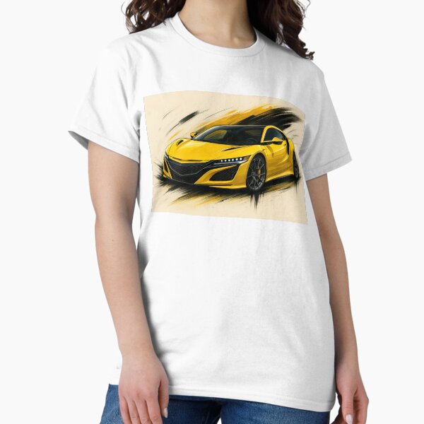 Artikel-Vorschau von Acura NSX Fanart (Gelb), designt und verkauft von Peterson Designs.