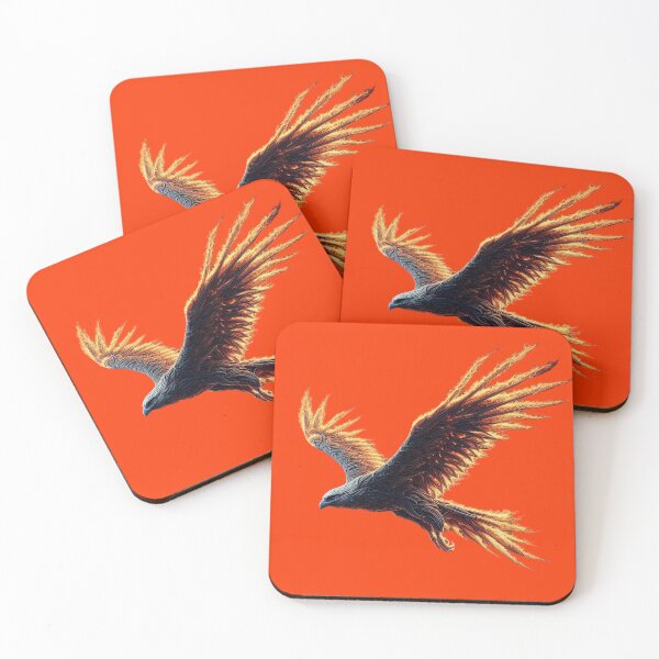 Item preview, Falcon of the fire element designed and sold by Animals - WildSpirit.
