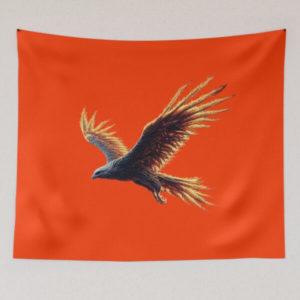 Item preview, Falcon of the fire element designed and sold by Animals - WildSpirit.
