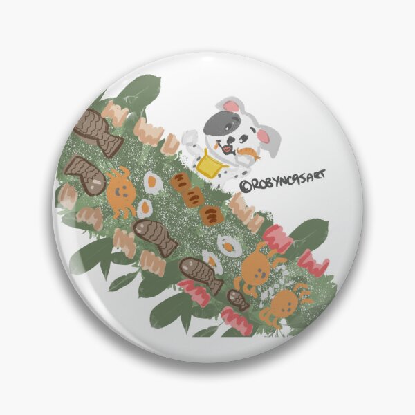 Item preview, My character design dog in a Filipino boodle fight feast designed and sold by robync95art.