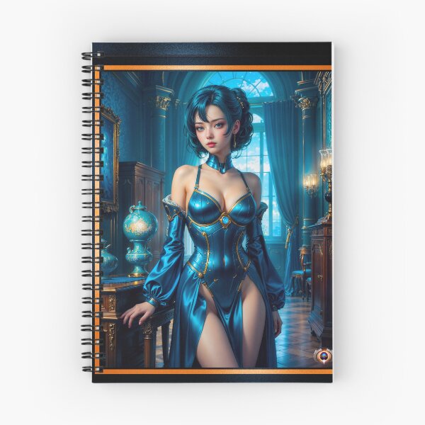 Item preview, A Stunning Anime Baroque Style Portrait Of Cosima Vesna Striking AI Concept Art by Xzendor7 designed and sold by Xzendor7 Digital Art Creations.