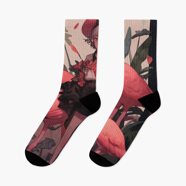 Item preview, Flamingo Shroom Dark Safari designed and sold by SporeandCanvas.