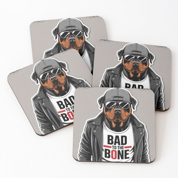 Item preview, Rottweiler Fans Club | Rugged and Urban Design | “Bad to the Bone” T-shirt designed and sold by All Creative Designer.