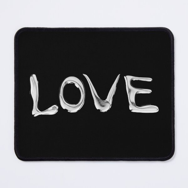 Item preview, Liquid Metal LOVE Typography designed and sold by zzz888.
