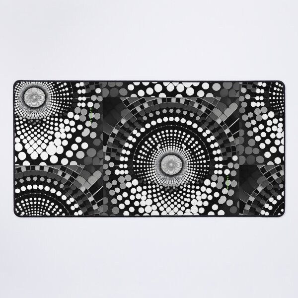 Item preview, Monochrome Mind Maze – Abstract Illusion in Dots and Squares - dePace' designed and sold by mrpropcake.