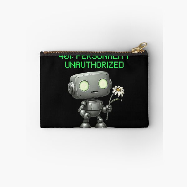 Item preview, 401 Personality Unauthorized – Retro Tech Robot Design designed and sold by Honominu.