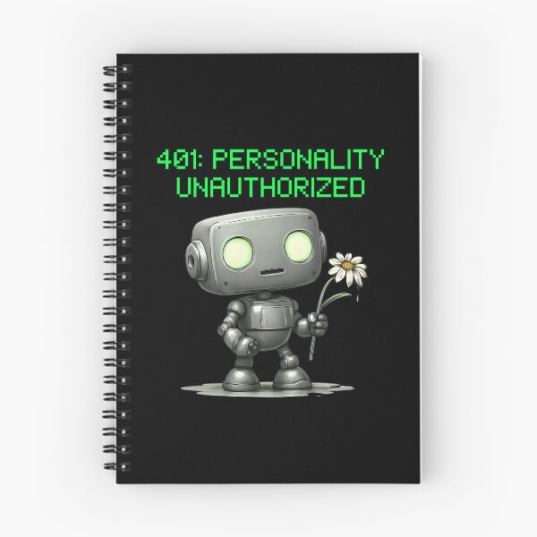 Item preview, 401 Personality Unauthorized – Retro Tech Robot Design designed and sold by Honominu.
