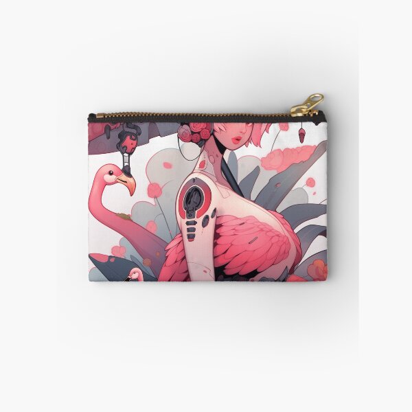 Item preview, Flamingo Shroom Mech Muse designed and sold by SporeandCanvas.