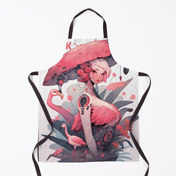 Item preview, Flamingo Shroom Mech Muse designed and sold by SporeandCanvas.