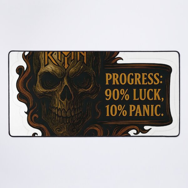 Item preview, gaming humor with skull designed and sold by TheDrunk.