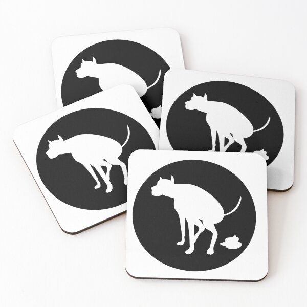Item preview, Dog Poop sticker - dog pooping as a silhouette  designed and sold by PIXEL POP DESIGNS - Beyond the Norm!.