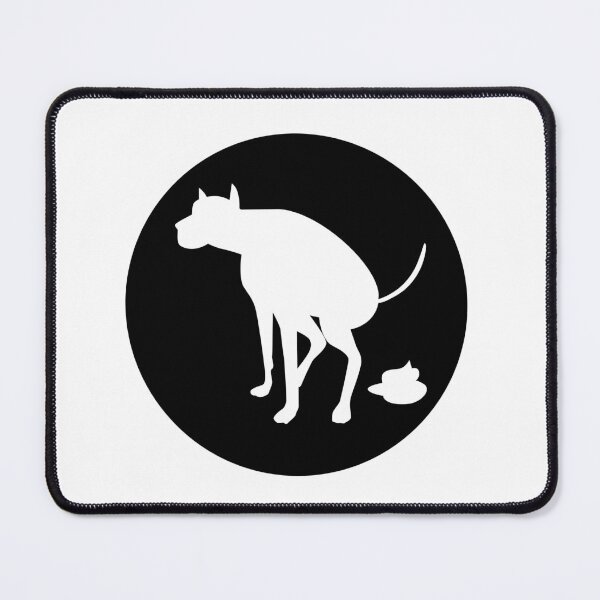 Item preview, Dog Poop sticker - dog pooping as a silhouette  designed and sold by PIXEL POP DESIGNS - Beyond the Norm!.