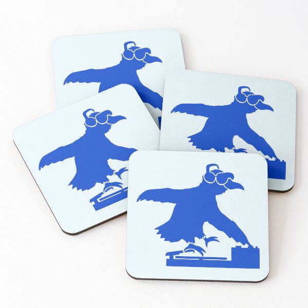 Item preview, Crow DJ Club listening music sunglasses headphone designed and sold by shirt-o-mat.