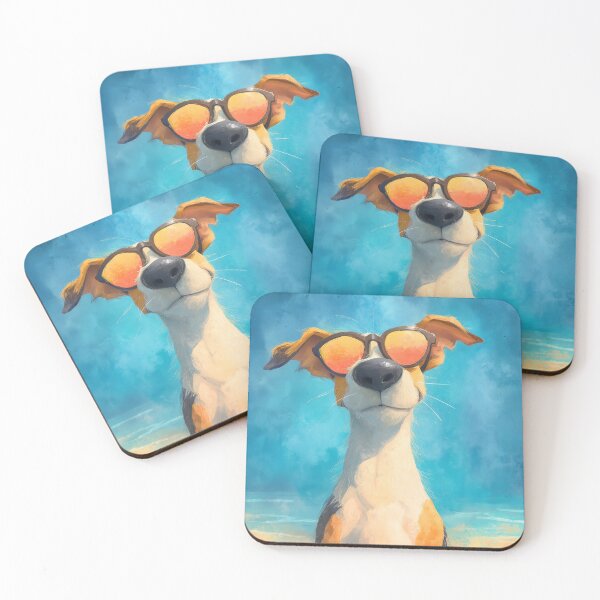 Item preview, Funny cartoon dog wearing sunglasses designed and sold by valerko26.