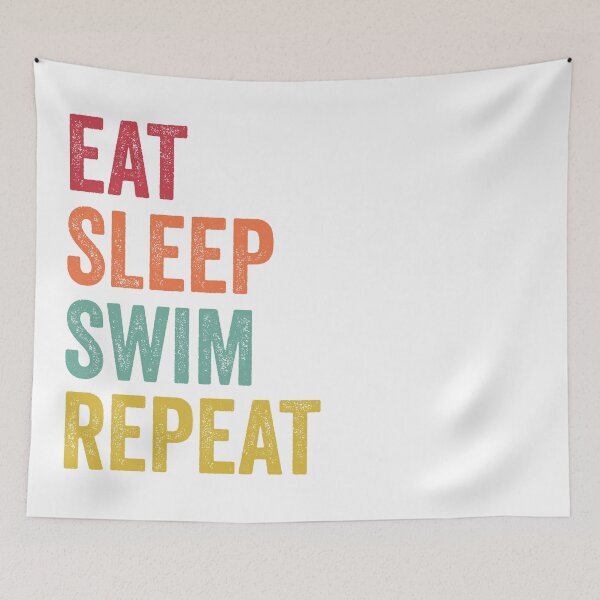 Item preview, Eat Sleep Swim Repeat designed and sold by SarahJisri.
