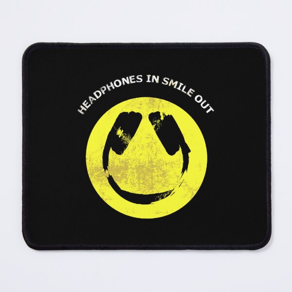 Item preview, HEADPHONES IN SMILE OUT | Bold Audio Vibes Graphic for DJs & Music Fans designed and sold by Cree8if.