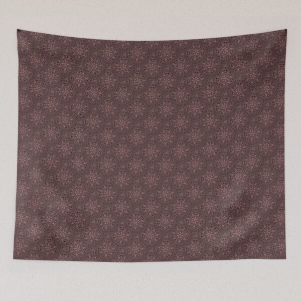 Item preview, Boho Floral Mandala Pattern in Reddish Brown designed and sold by Artistestella.