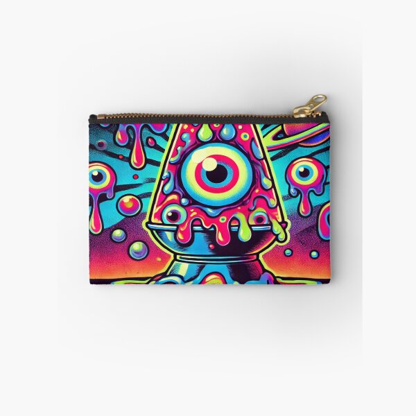 Aperçu de l'œuvre Lava Lamp Monster | Googly-Eyed Retro Slime Creature créée et vendue par buzzprints1234.