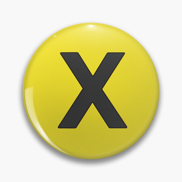 Item preview, letter x black designed and sold by ZiphGames.