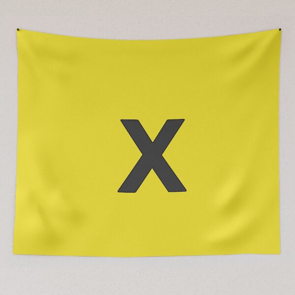 Item preview, letter x black designed and sold by ZiphGames.