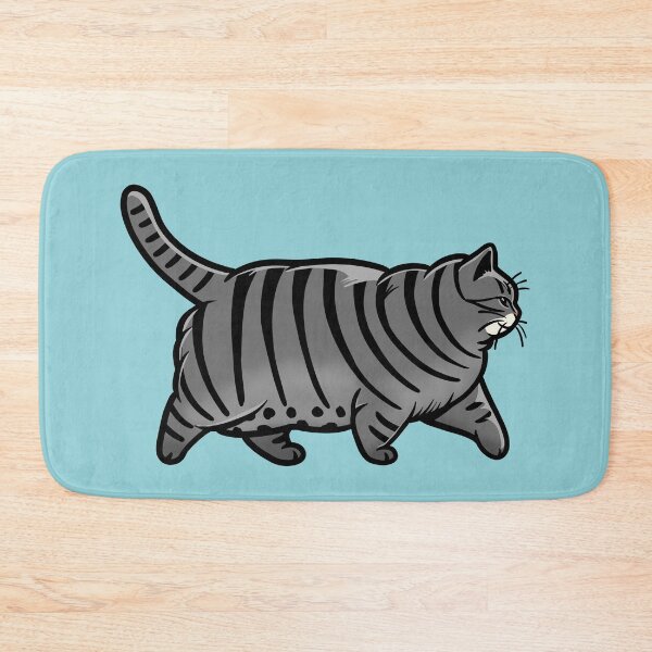 Item preview, Chonky Oh Lawd He Comin Grey Tabby Cat designed and sold by KilkennyCat Art.