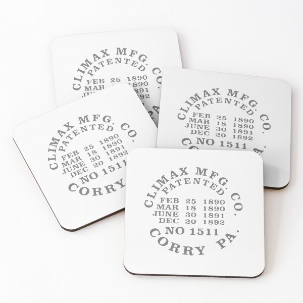 Item preview, Vintage Climax Manufactuering Company - Climax Locomotive Builders Plate - Corry, Pennsylvania designed and sold by QuayTradingCo.