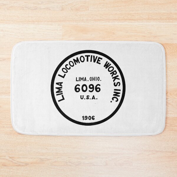 Artikelvorschau, Vintage Lima Locomotive Works - Shay Locomotive Builders Plate - Lima, Ohio entworfen und verkauft von QuayTradingCo.