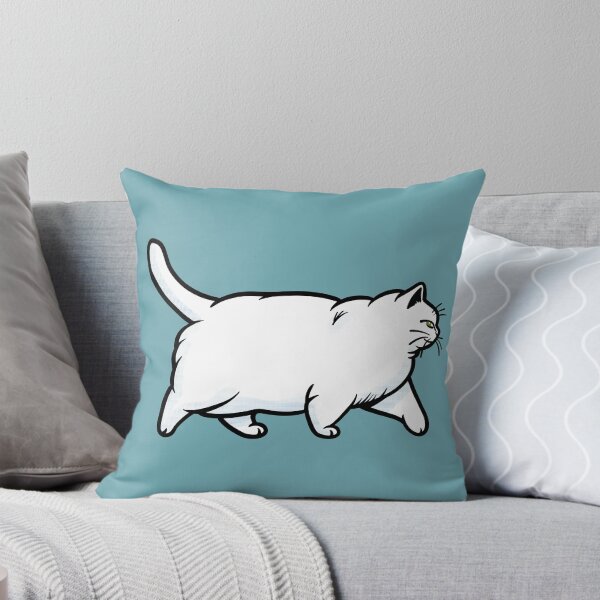 Item preview, Chonky Oh Lawd He Comin White Cat designed and sold by KilkennyCat Art.