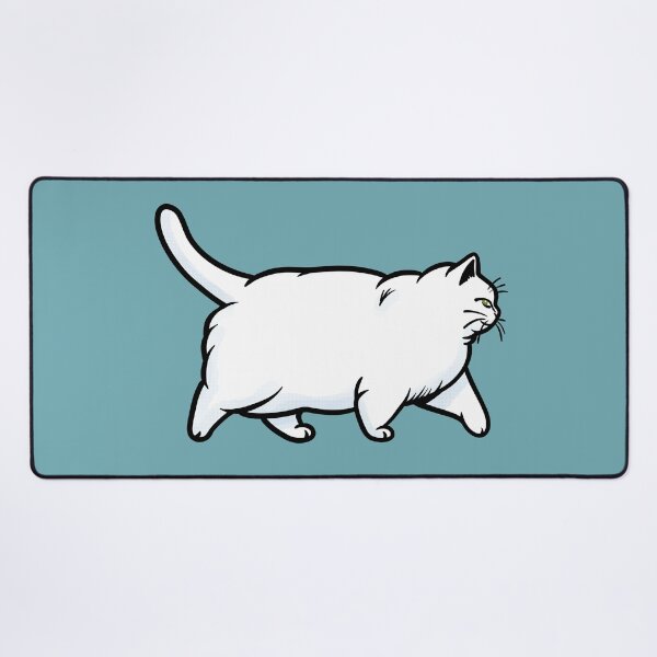 Item preview, Chonky Oh Lawd He Comin White Cat designed and sold by KilkennyCat Art.