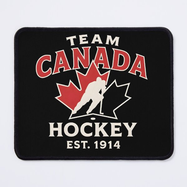 Item preview, Hockey Team Canada EST. 1914 Shirt – Classic White on Black Vintage Hockey T-Shirt designed and sold by WAUZ.