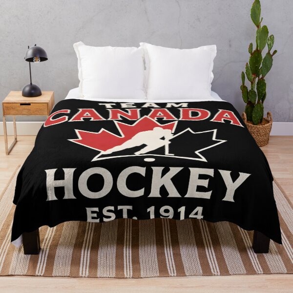 Item preview, Hockey Team Canada EST. 1914 Shirt – Classic White on Black Vintage Hockey T-Shirt designed and sold by WAUZ.
