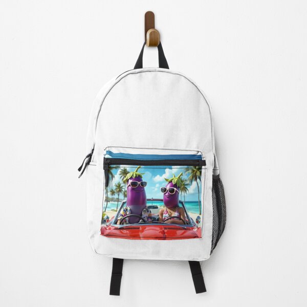 Item preview, TWO EGGPLANTS RIDING A CAR  designed and sold by Catalina Kate.