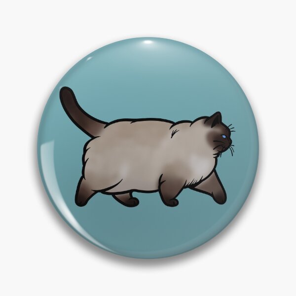 Item preview, Chonky Oh Lawd He Comin Siamese Cat designed and sold by KilkennyCat Art.