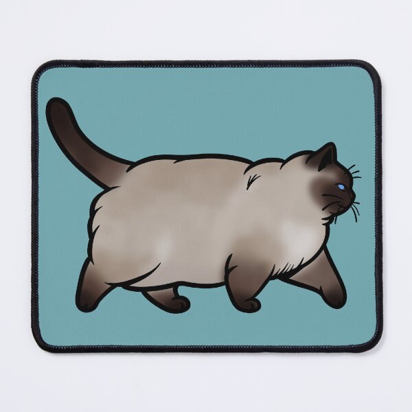 Item preview, Chonky Oh Lawd He Comin Siamese Cat designed and sold by KilkennyCat Art.