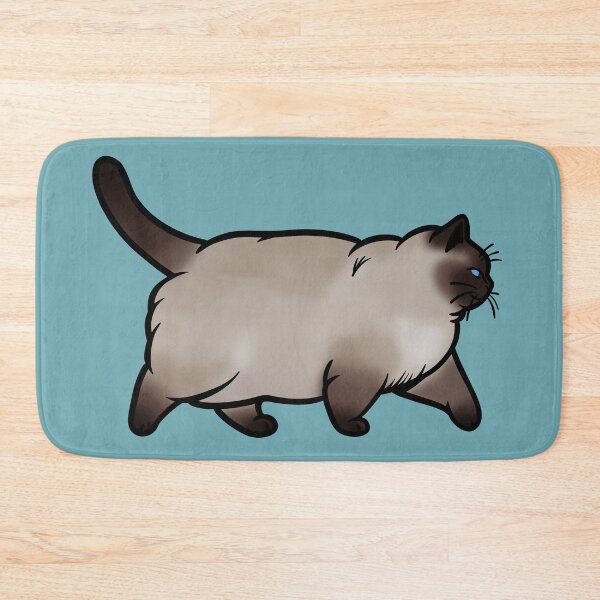 Item preview, Chonky Oh Lawd He Comin Siamese Cat designed and sold by KilkennyCat Art.