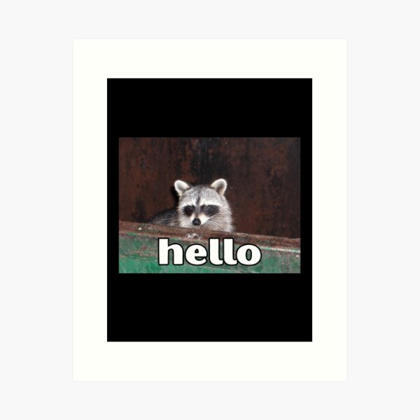 Item preview, Hello Racoon designed and sold by HappyTabby.