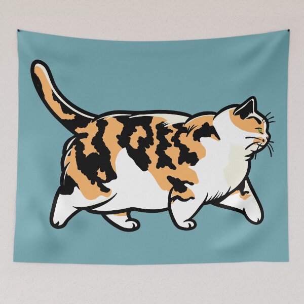 Item preview, Chonky Oh Lawd She Comin Calico Cat designed and sold by KilkennyCat Art.