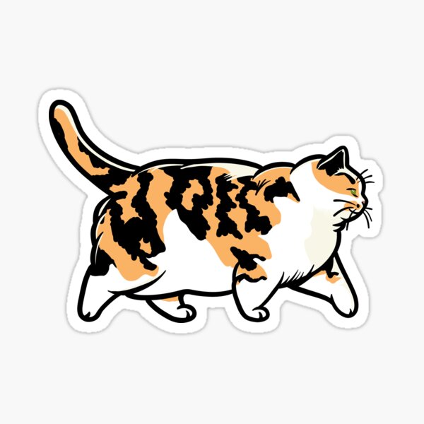 Item preview, Chonky Oh Lawd She Comin Calico Cat designed and sold by KilkennyCat Art.