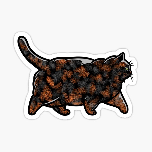 Item preview, Chonky Oh Lawd She Comin Tortie Cat designed and sold by KilkennyCat Art.