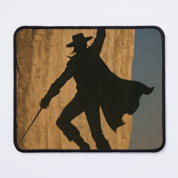 Item preview, Zorro's shadow hanging from the cliff designed and sold by kalahariart.