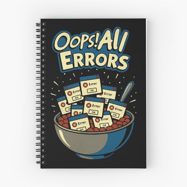 Item preview, Oops! All Errors – Funny Retro Tech & Computer Humor designed and sold by Honominu.