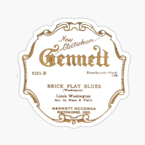 Item preview, Vintage Gennett Records - Brick Flat Blues - Vintage 78 RPM designed and sold by QuayTradingCo.